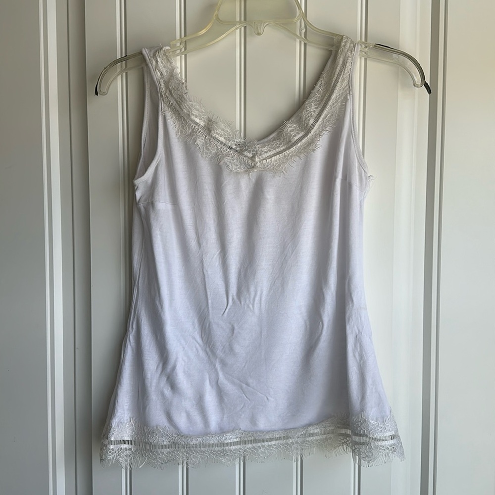 Lace white basic shirt